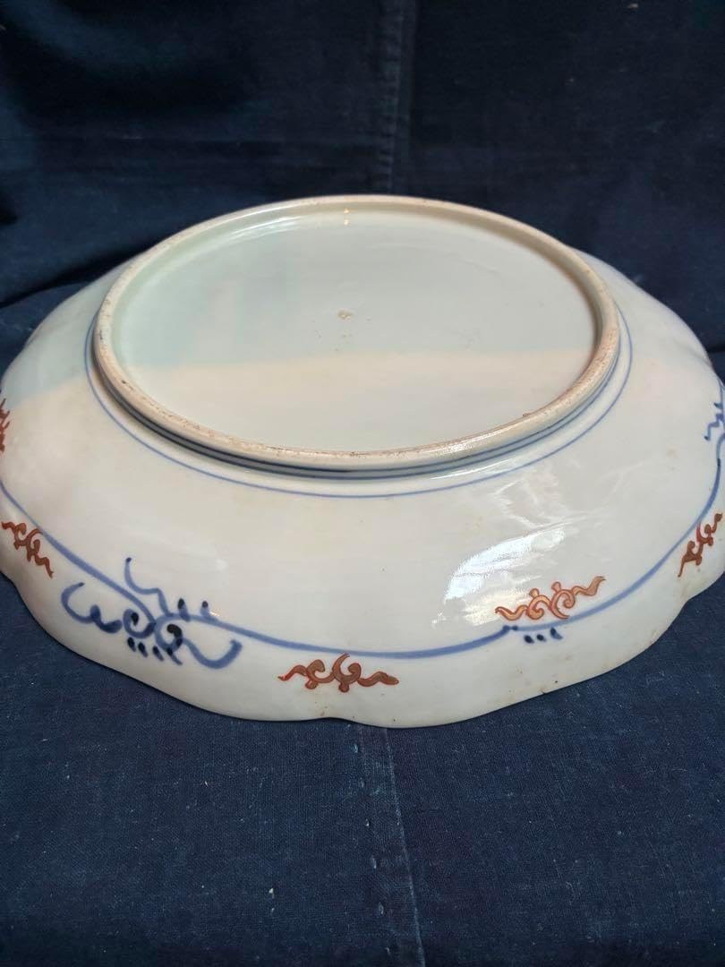 古伊万里　色絵金彩　大皿　直径31センチ×高さ4.9センチ　江戸後期 古伊万里 色絵金彩 大皿 直径31センチ×高さ4.9センチ 江戸後期